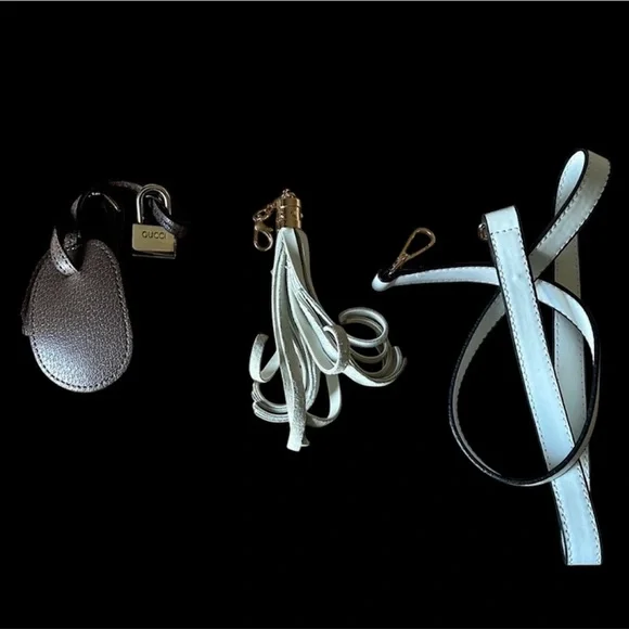 Gucci Beige Monogram Bag with Red and Green Stripe - Picture 9 of 9